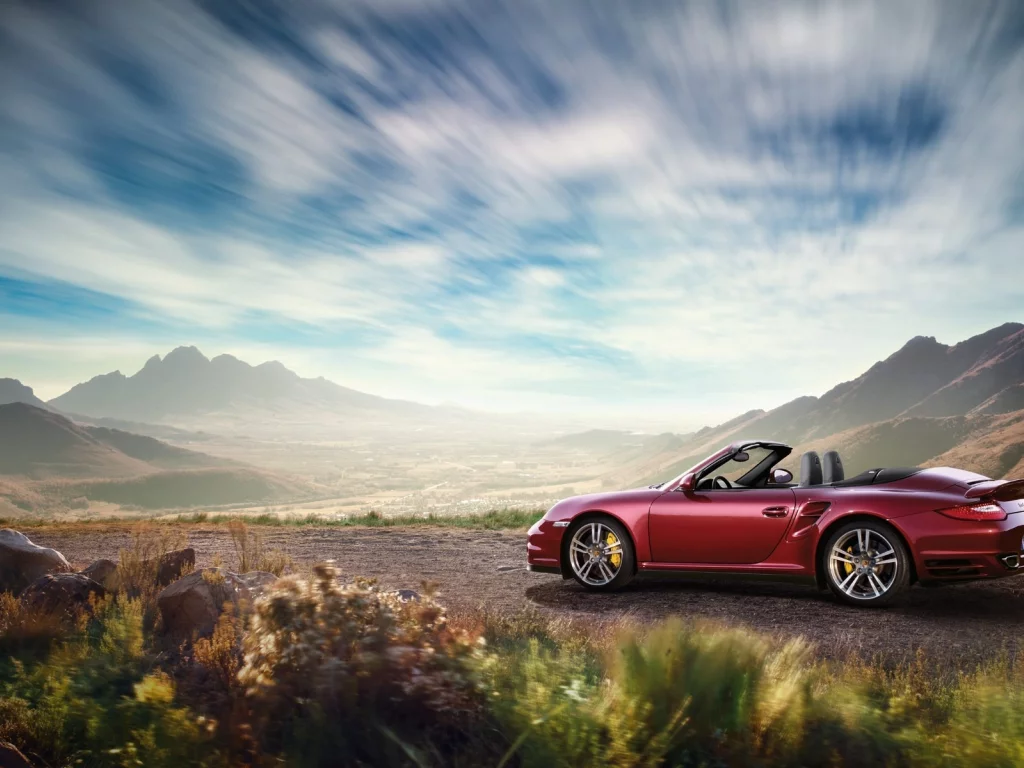 кабриолет, порше, porsche 911 carrera, пейзаж, природа