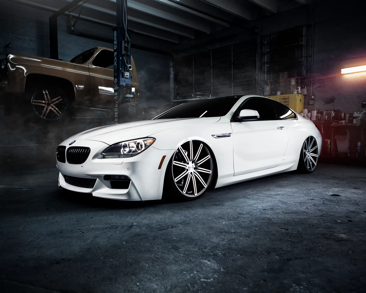 bmw, гараж, m6, бмв, м6, white, белая