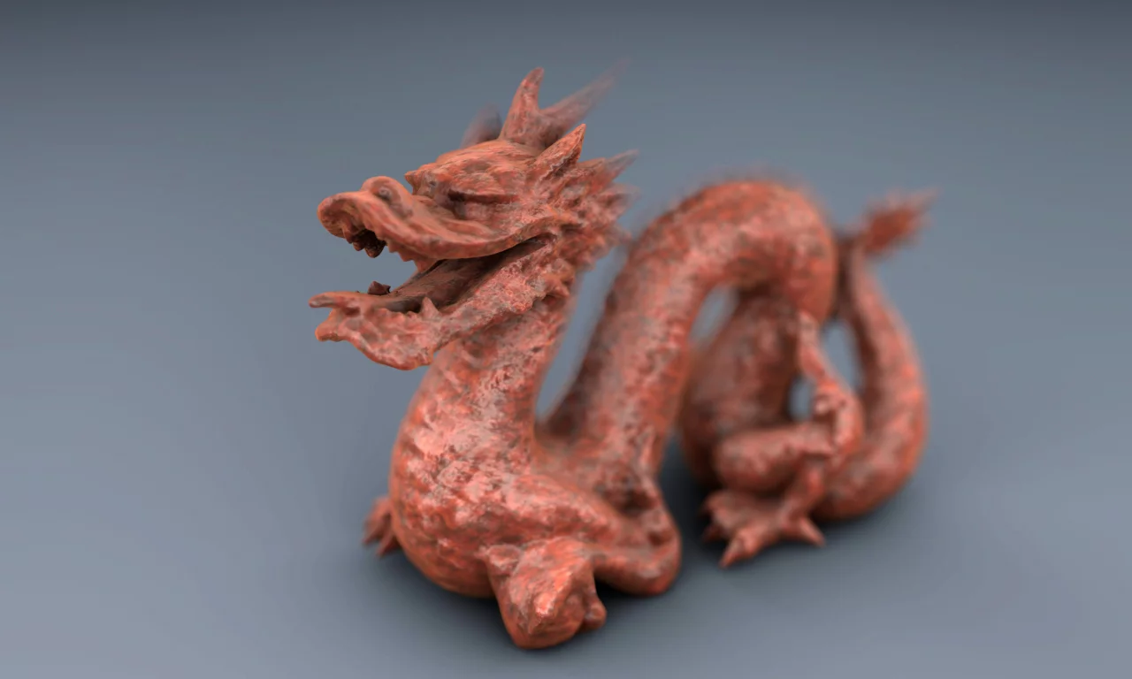 дракон, dragon, 3D, гранит, Cinema 4D