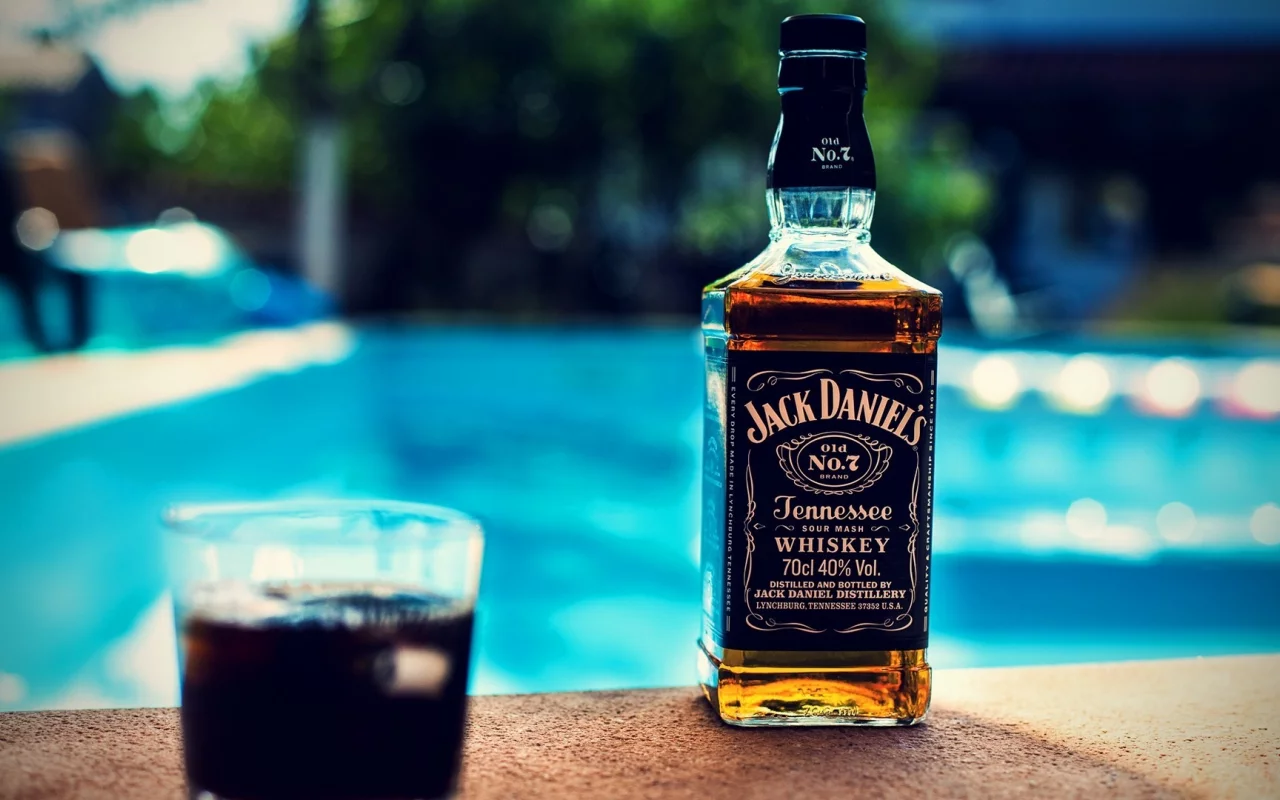 алкоголь, спиртное, виски, стакан, бутылка, jack daniels