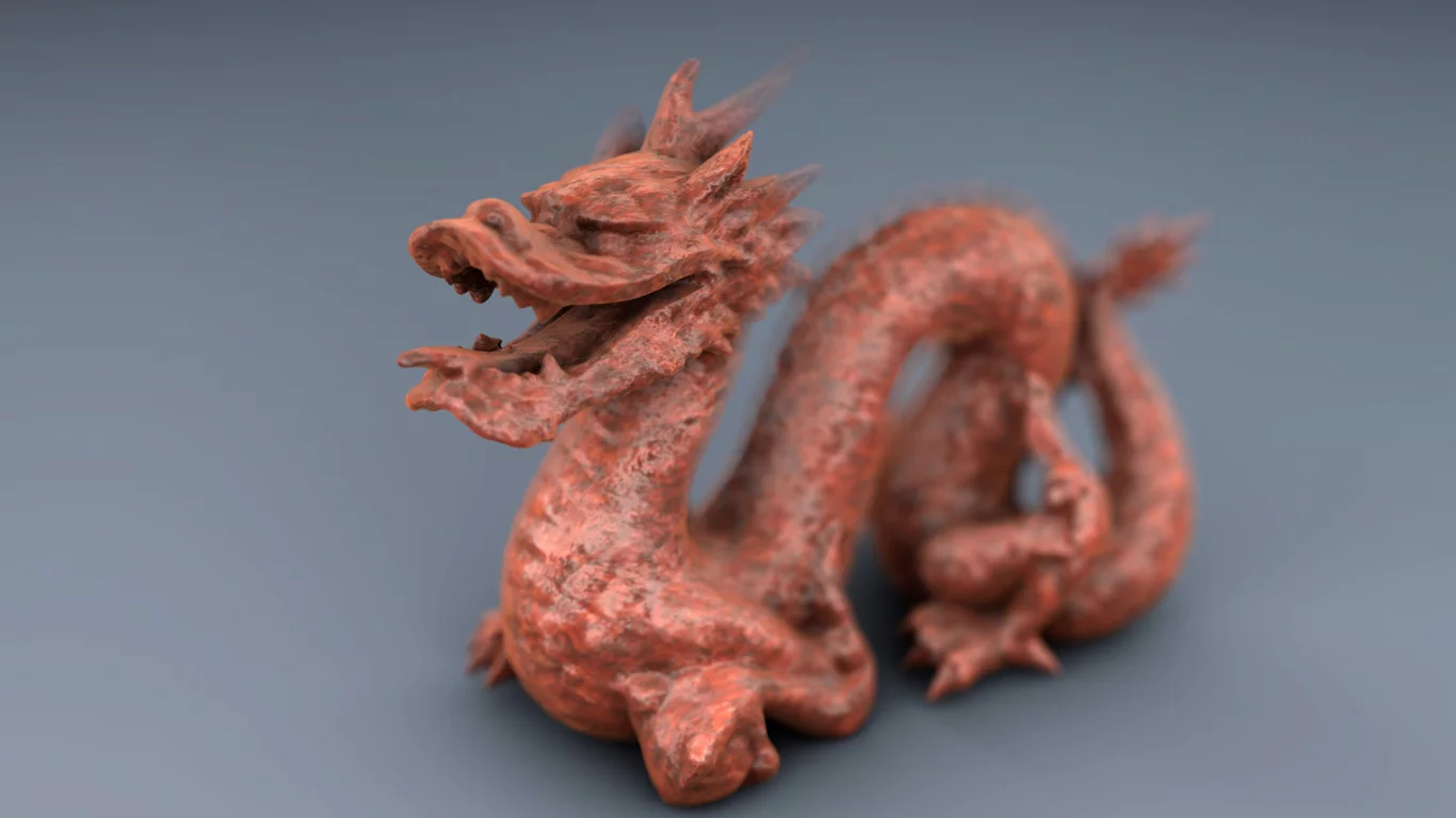 дракон, dragon, 3D, гранит, Cinema 4D