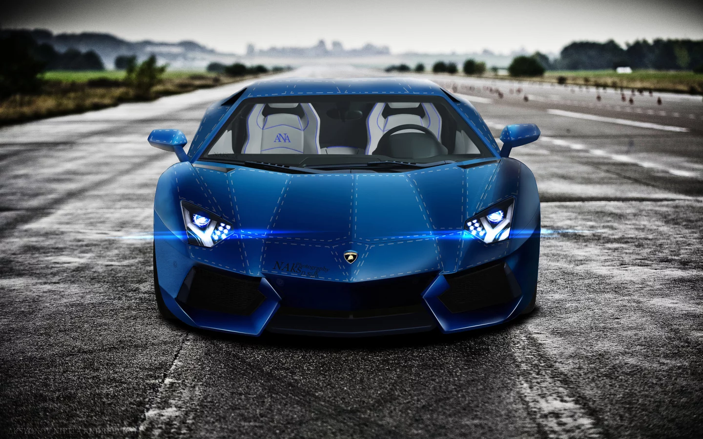 lp700-4, lamborghini, синий, aventador, lb834, blue, front, aksyonov nikita andreevich