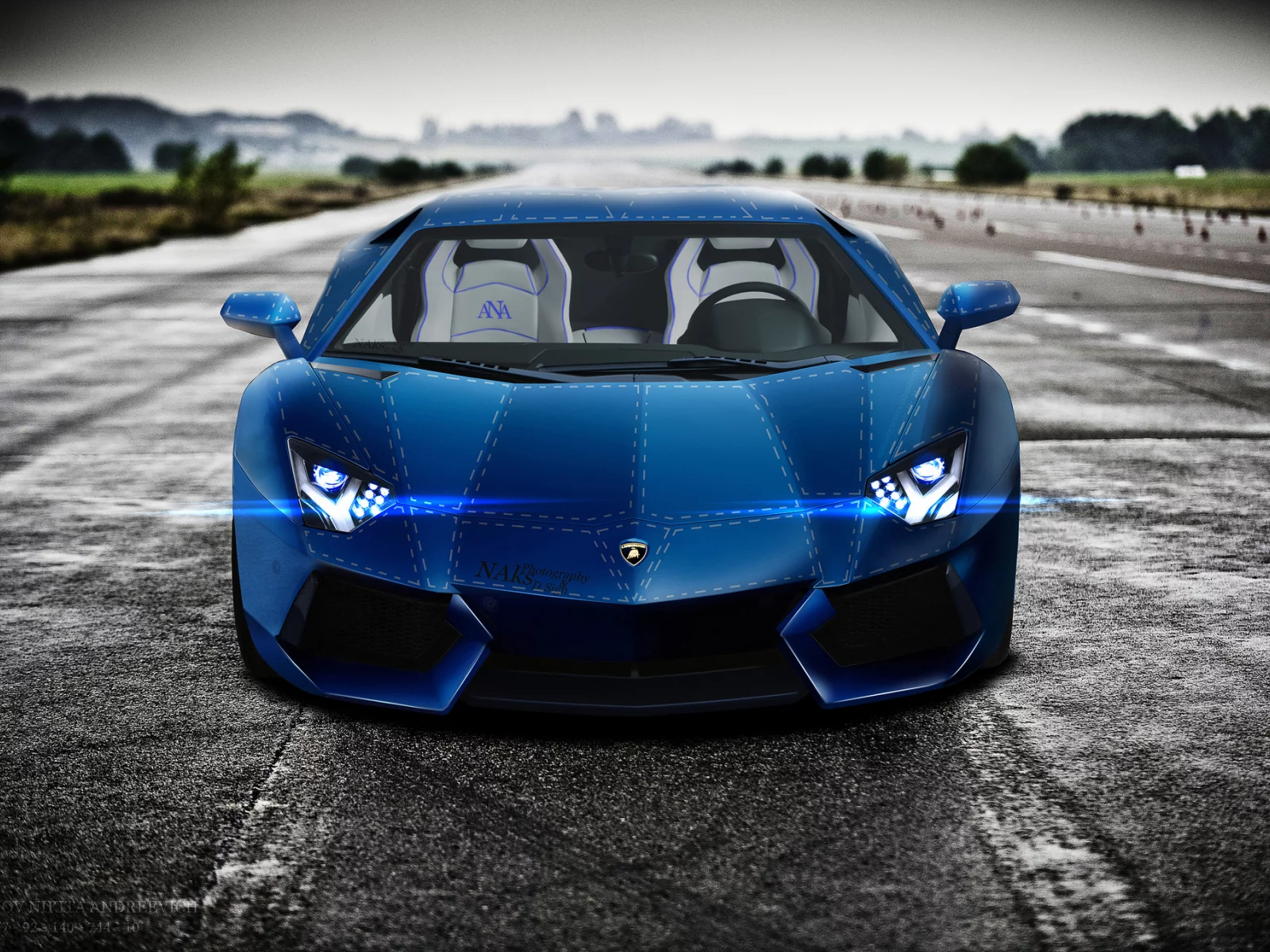 lp700-4, lamborghini, синий, aventador, lb834, blue, front, aksyonov nikita andreevich