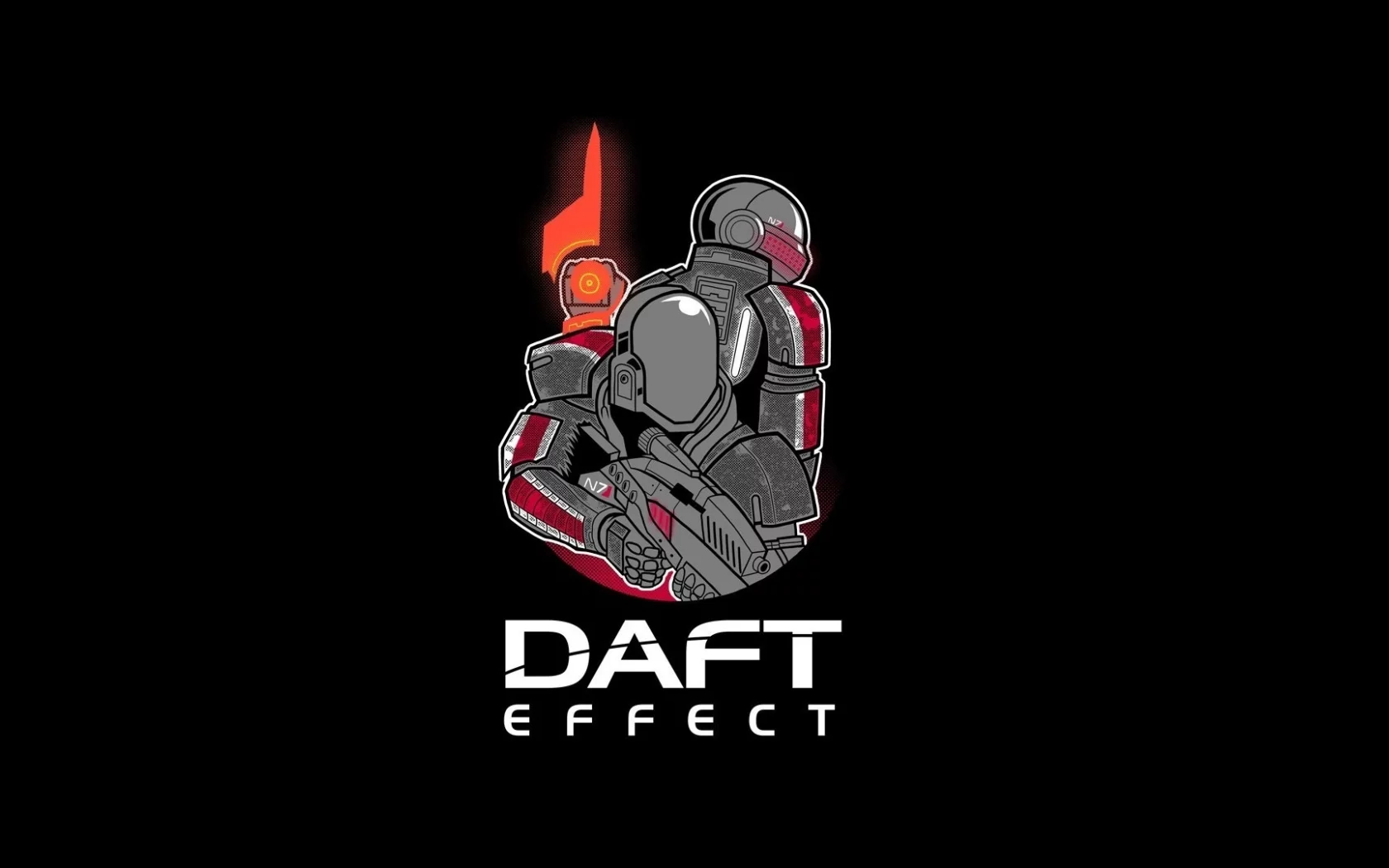 daft effect, пародия, daft punk, дафт панк, минимализм, mass effect