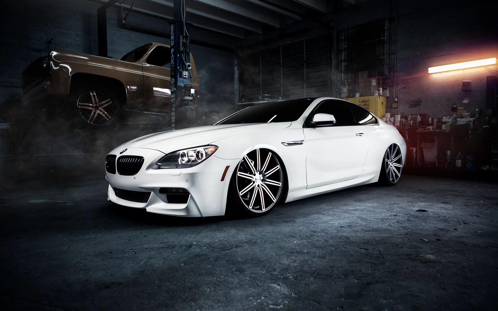 bmw, гараж, m6, бмв, м6, white, белая