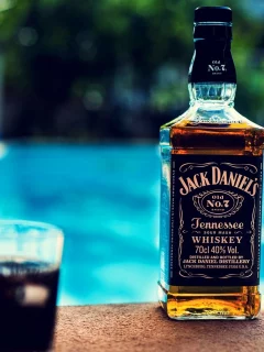 алкоголь, спиртное, виски, стакан, бутылка, jack daniels