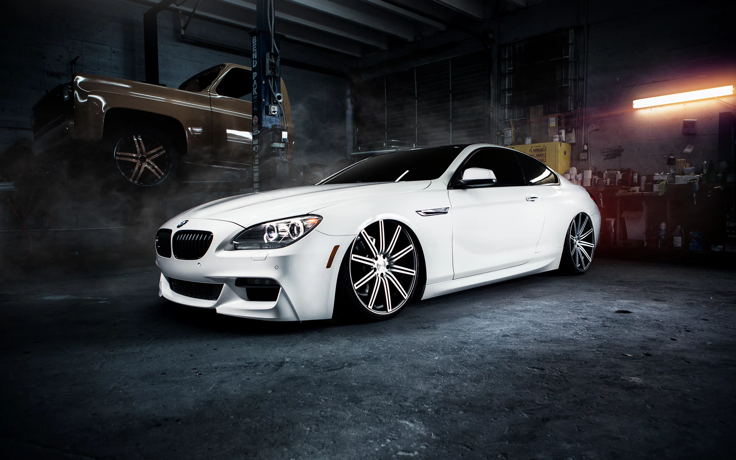 bmw, гараж, m6, бмв, м6, white, белая