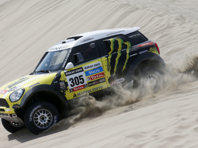 mini cooper, x-raid, желтый, rally, dakar, мини купер, гонка, mini