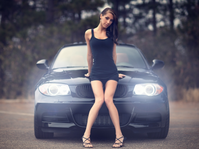 шатенка, ножки, 1 series, фигура, bmw, девушка