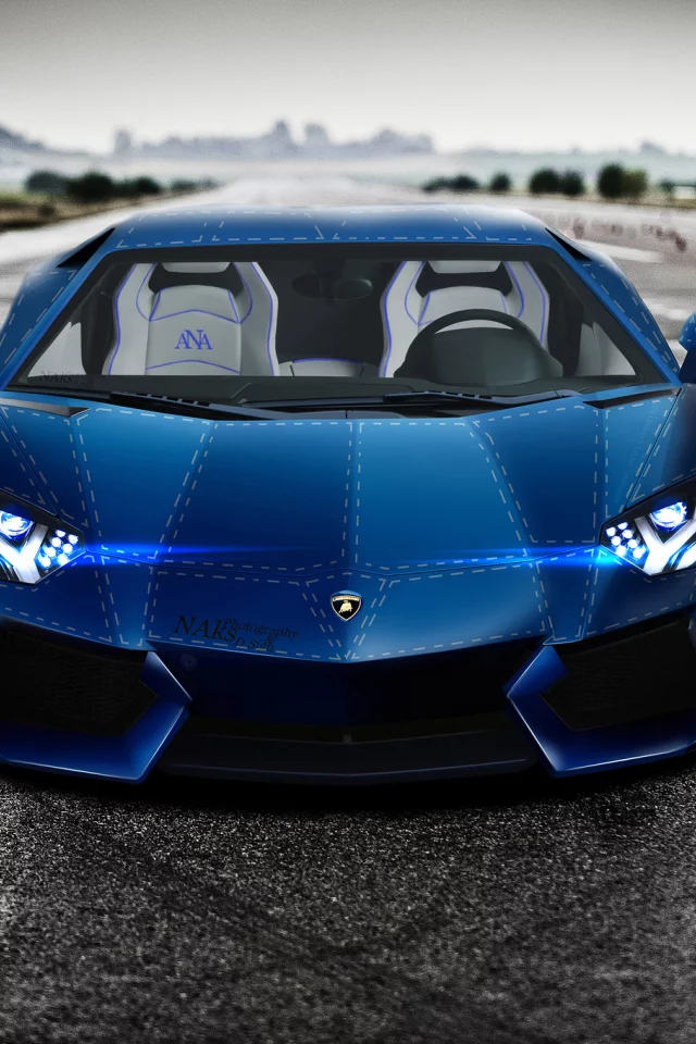 lp700-4, lamborghini, синий, aventador, lb834, blue, front, aksyonov nikita andreevich