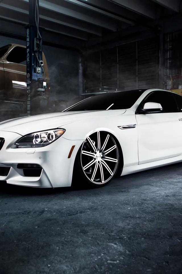 bmw, гараж, m6, бмв, м6, white, белая