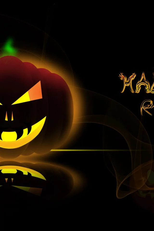 хэллоуин, линии, halloween, тыква, надпись, отражение