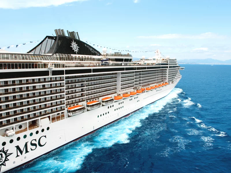 пассажирский, msc, корпус, белый, лайнер, судно, splendida