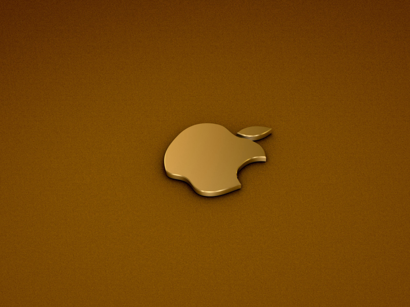 logo, 3d, apple