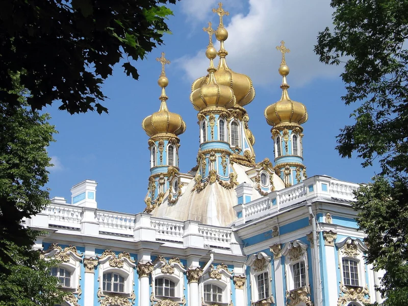 храм, церковь, небо, облака, природа, деревья, собор