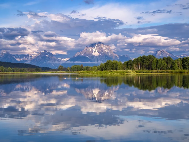 mount moran, гора моран, wyoming, snake river, grand teton national park