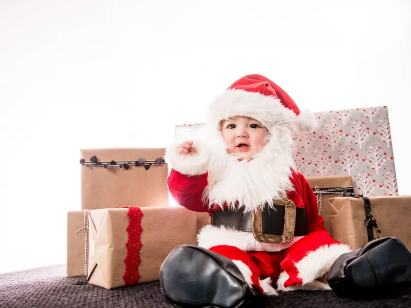 baby, santa, infant