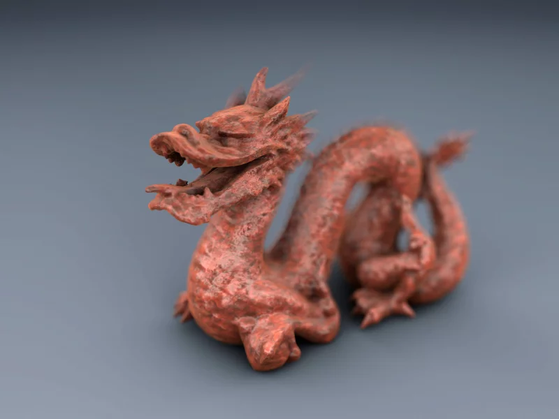 дракон, dragon, 3D, гранит, Cinema 4D