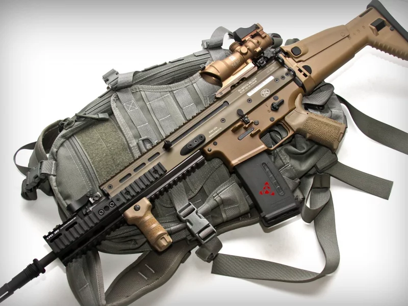 оптика, fn scar 16s, оружие