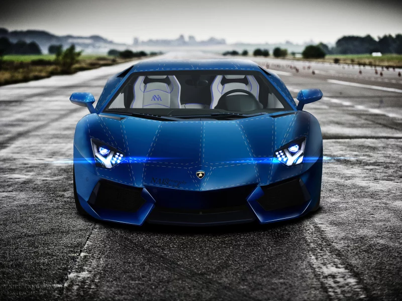 lp700-4, lamborghini, синий, aventador, lb834, blue, front, aksyonov nikita andreevich