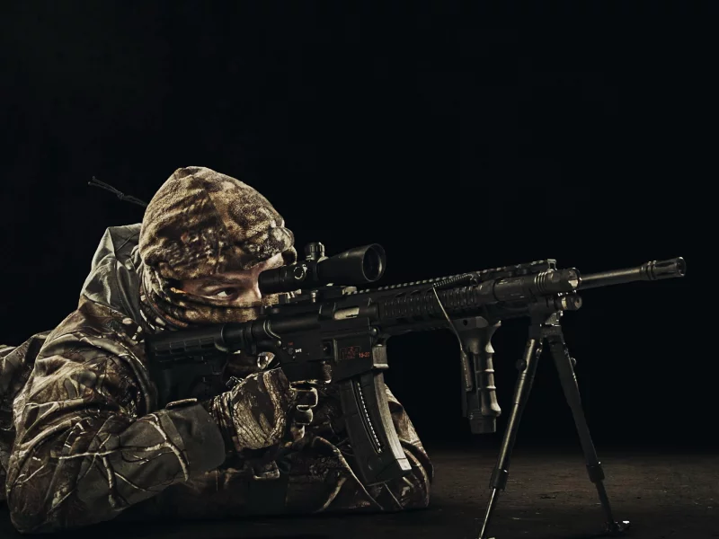 rifle, sniper, gun