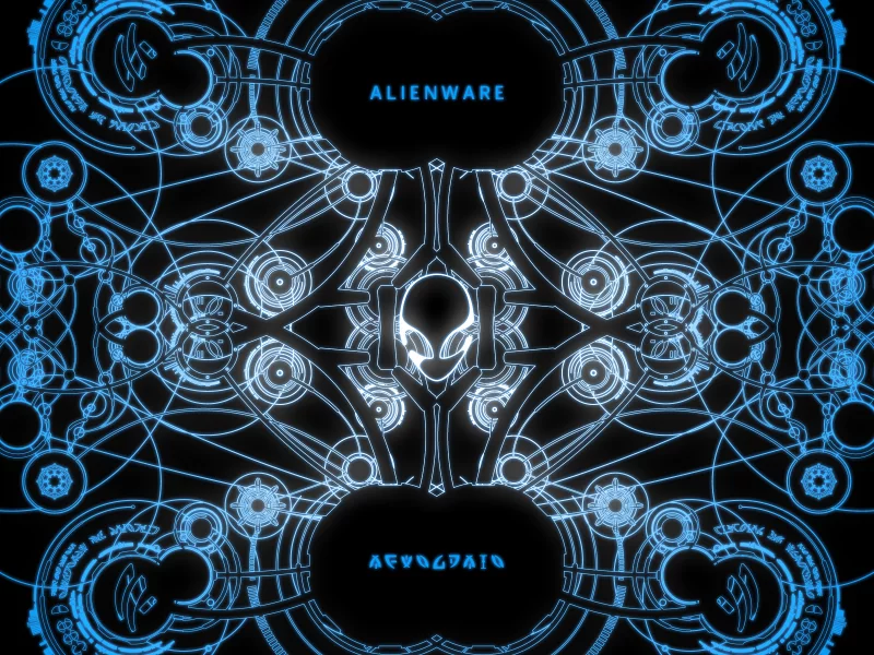 alienware, alien, dell, абстракция