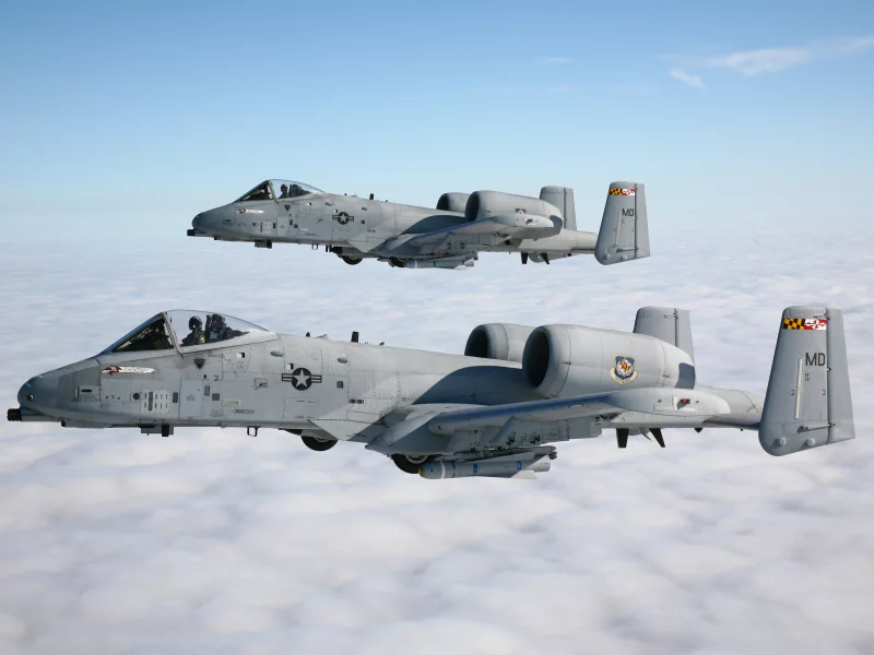 штурмовики, thunderbolt ii, a-10, облака, небо, пара