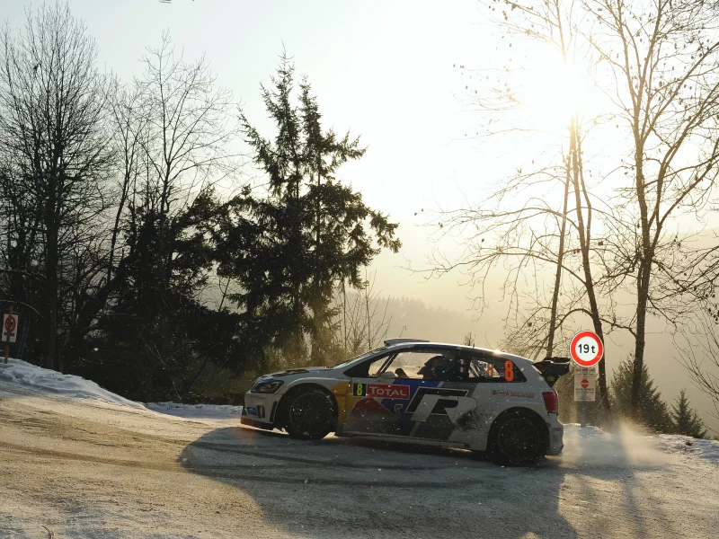 volkswagen, машина, спорт, белый, polo, снег, ралли, wrc, rally, зима
