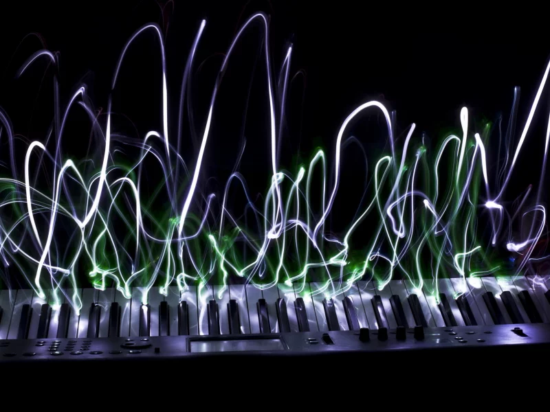 music is life, night, lights, piano