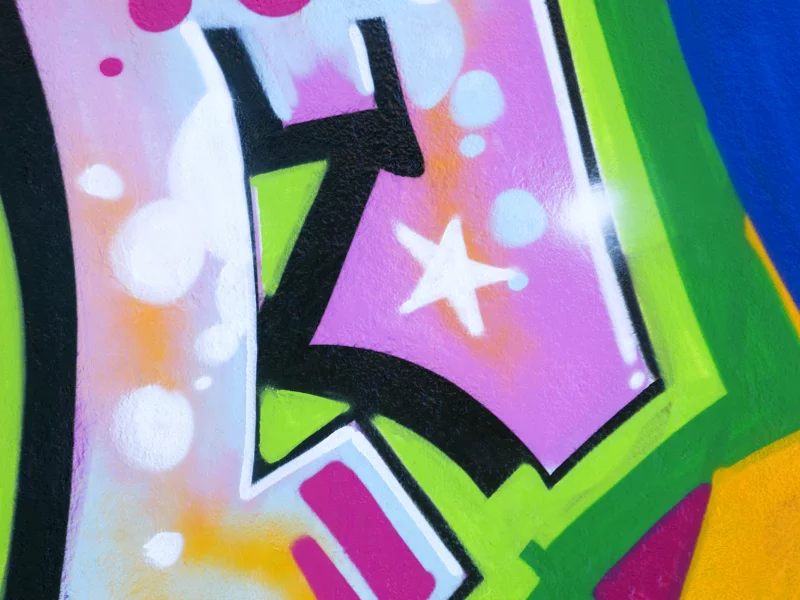 wall, pink, graffiti