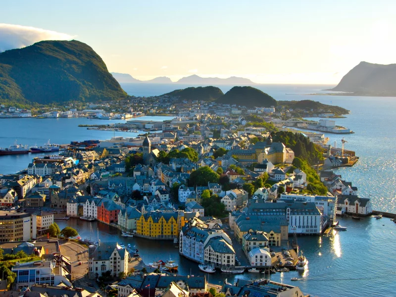 архитектура, горы, норвегия, дома, пейзаж, город, norway