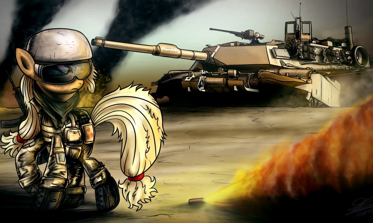 арт, игра, my little pony, пони, танк