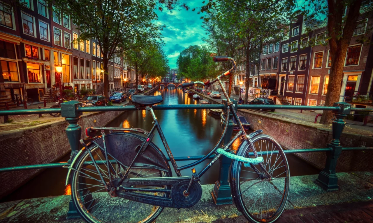 amsterdam, нидерланды, амстердам, велосипед, город, nederland