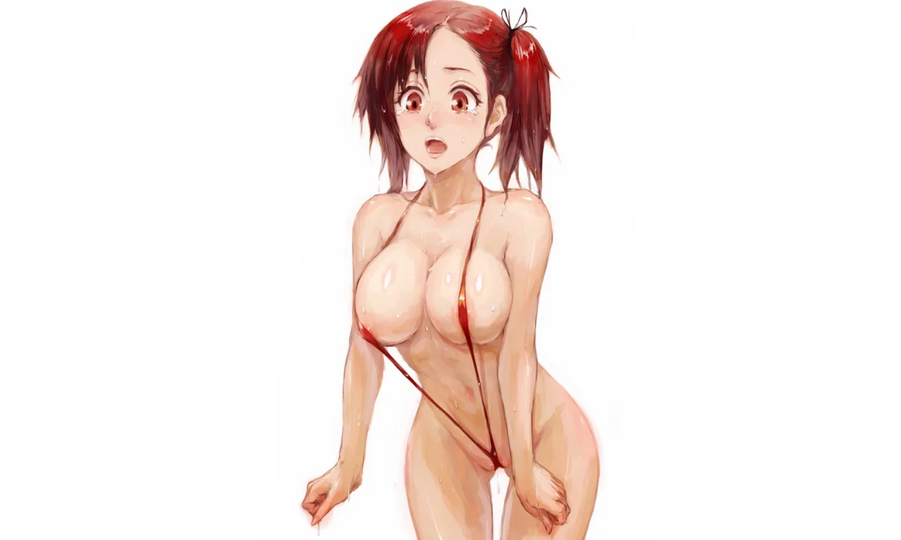 аниме, девушка, фон, anime, сиськи, тело