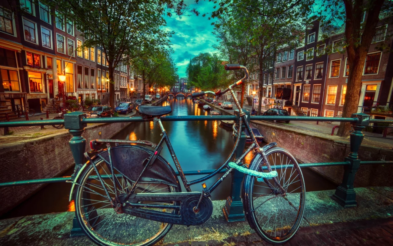 amsterdam, нидерланды, амстердам, велосипед, город, nederland