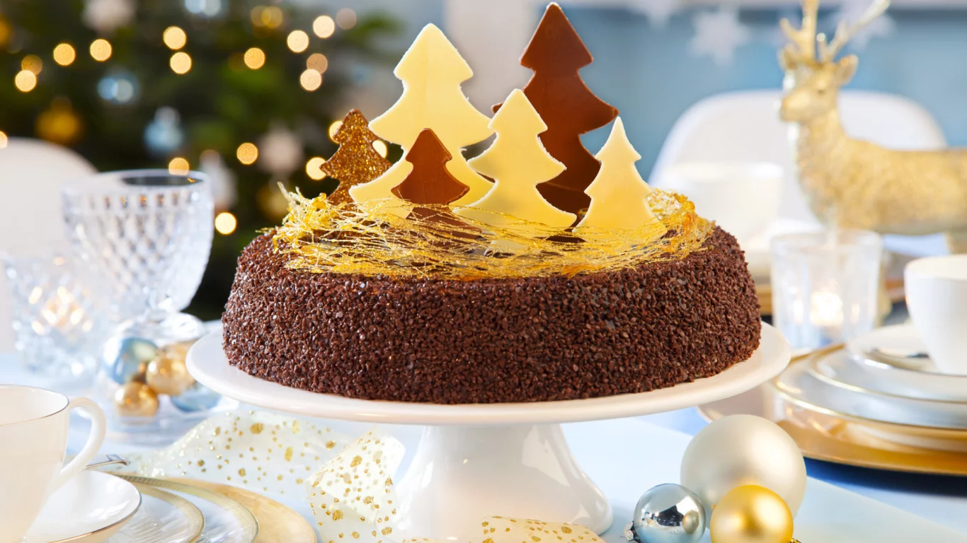 cake, happy new year, christmas tree, christmas, dessert, merry christmas, holiday, decoration