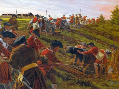 осада луисбурга, май 1745 года, британские войска, louisbourg