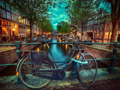 amsterdam, нидерланды, амстердам, велосипед, город, nederland