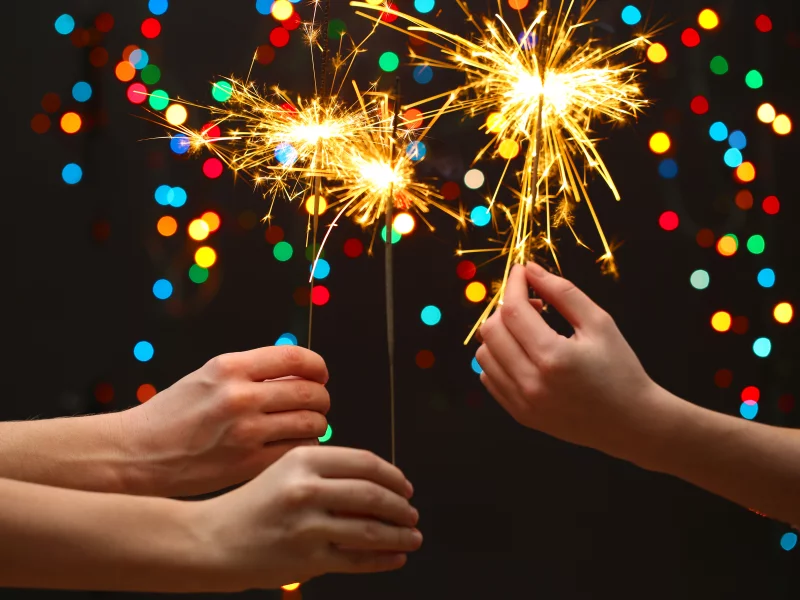 kids, merry christmas, bokeh, little girls , hands , celebrate, sparklers , lights, new year