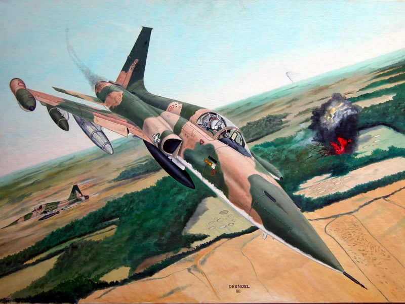 американские, арт, нортроп, f-5, _фридом файтер_, лёгкие