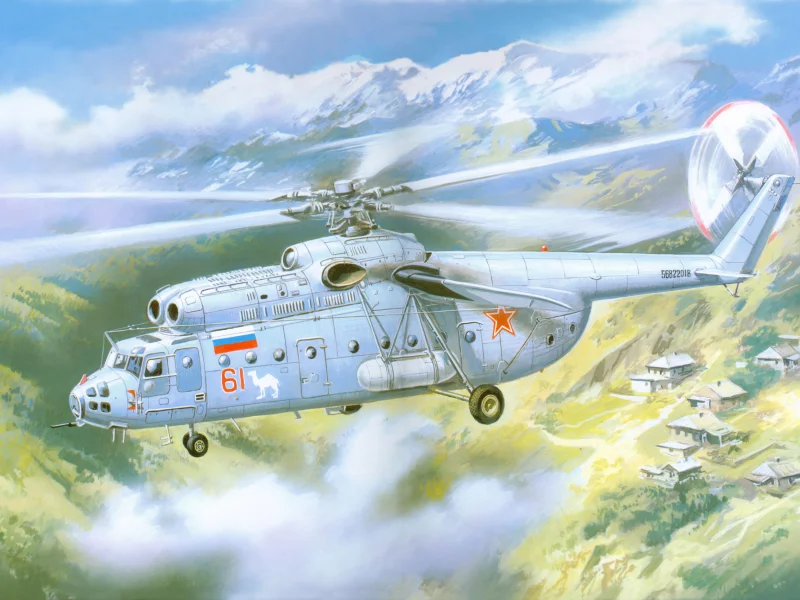 советский, ми-6, тяжёлый, вертолёт, многоцелевой