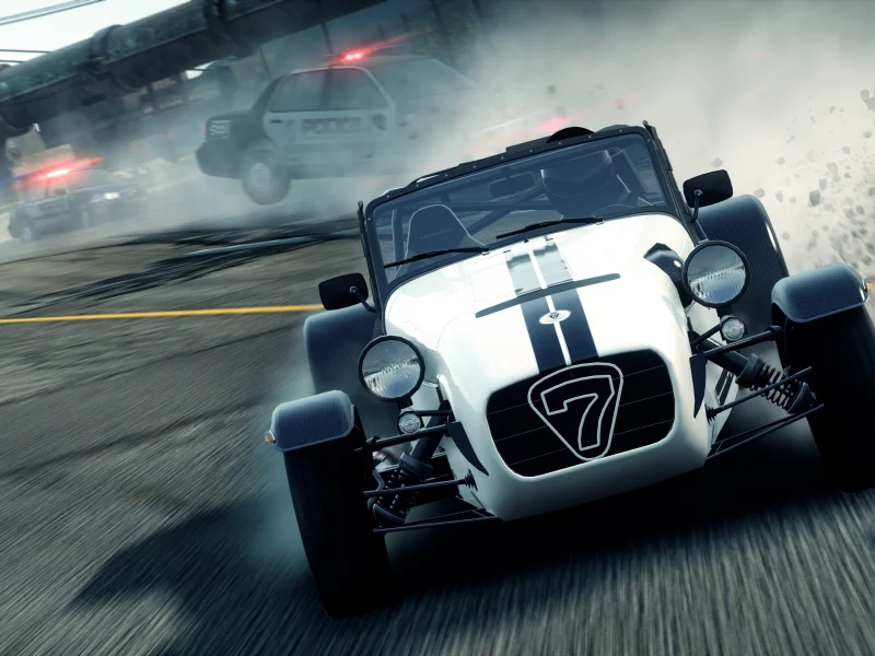 need for speed most wanted 2, погоня, еа, lotus caterham seven superlight r500, гонка