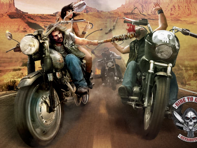 ride to hell, retribution, кровь, байк, оружие, мотоцикл, поездка