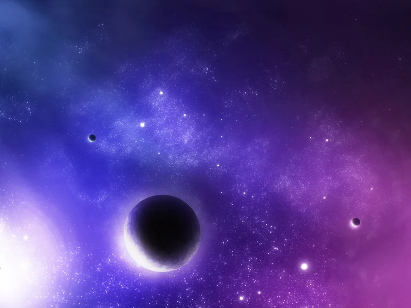 star, blue, sci fi, planets, violet