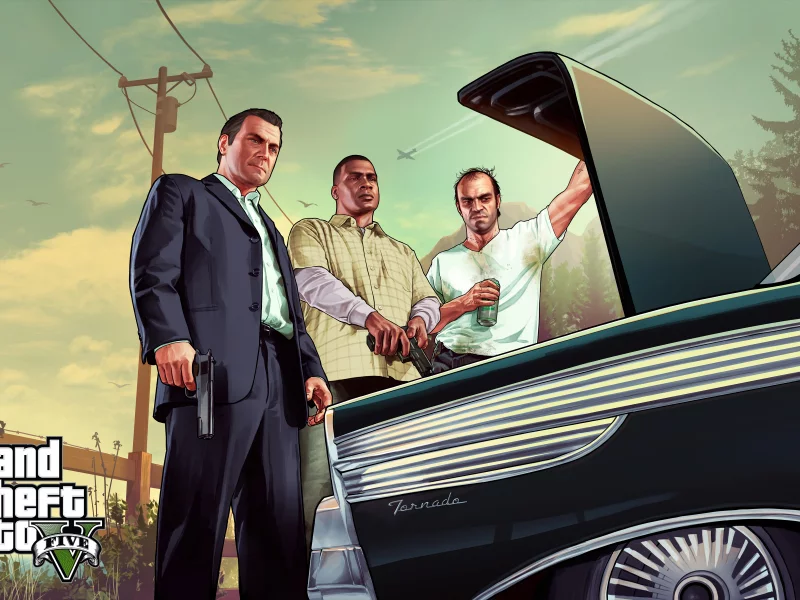тревор, мафия, бандиты, grand theft auto v, майкл, франклин