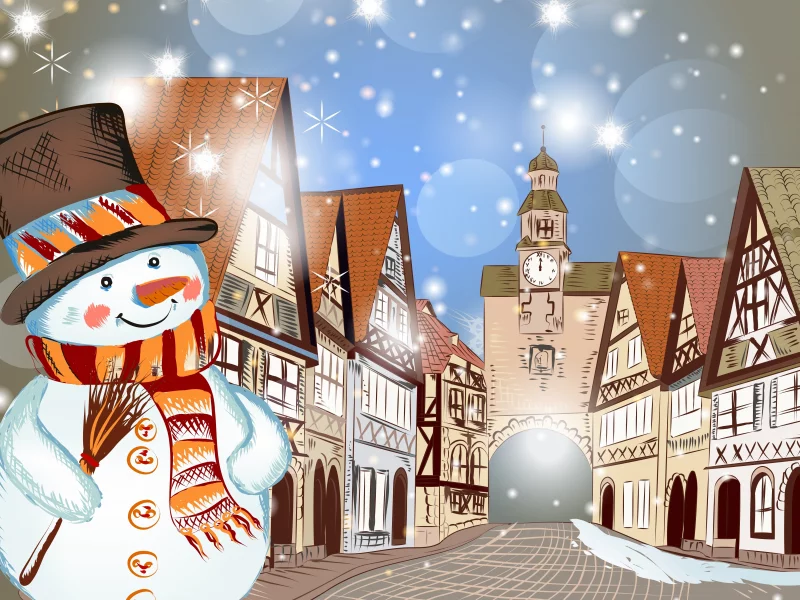 зима, деревья, снег, дом, christmas, merry christmas, горы