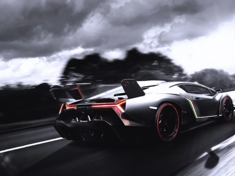 veneno, суперкар, в движении, яд, lamborghini, машина, авто, тень