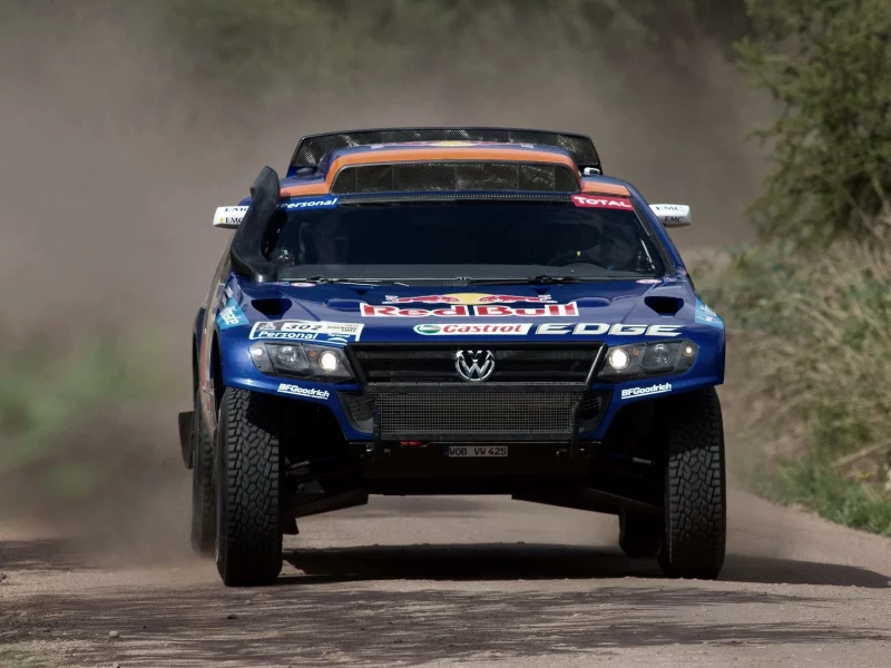 гонка, rally, синий, внедорожник, volkswagen, touareg, dakar, передок