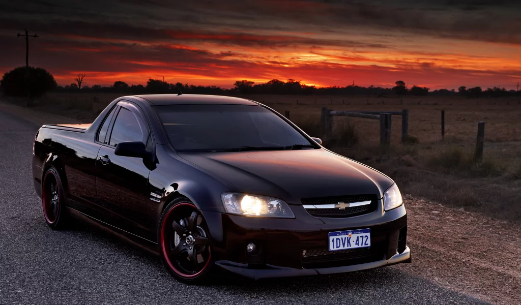 шевроле, вечер, chevrolet lumina ss, пикап