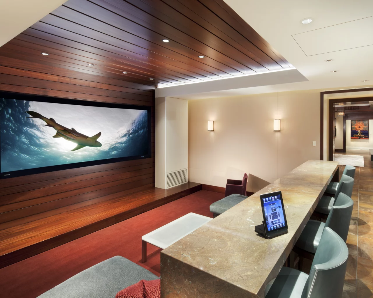 interior, desigen, экран, modern, кинотеатр, teater, домашний, home